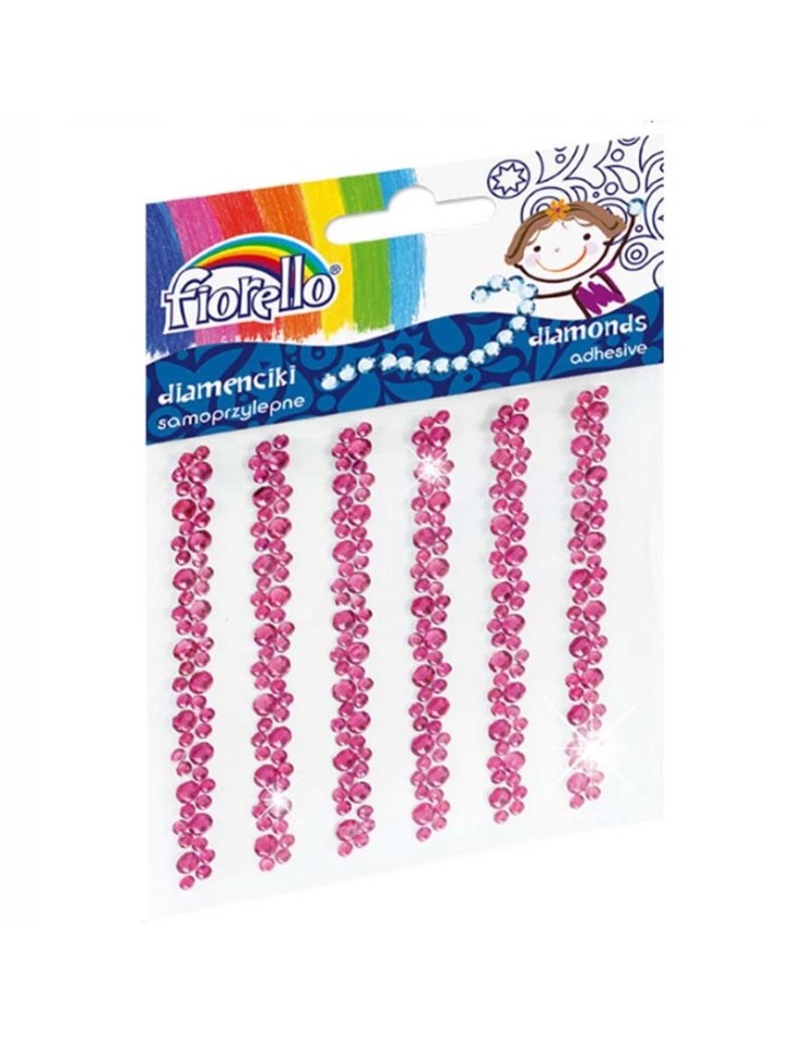 Diamond Gem Stickers Pink