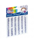 Diamond Gem Stickers Silver