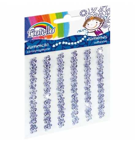 Diamond Gem Stickers Silver