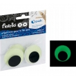 SelfAdhesive Wiggle Eyes Fluorescent 40mm 4pcs