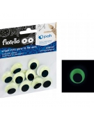 SelfAdhesive Wiggle Eyes Fluorescent 20mm 15pcs