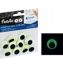 SelfAdhesive Wiggle Eyes Fluorescent 20mm 15pcs