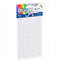 Αυτοκόλλητες πέρλες άσπρες 5mm 260pcs