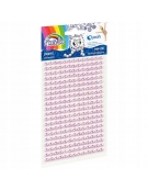 Αυτοκόλλητες πέρλες λιλά 5mm 260pcs