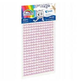 Αυτοκόλλητες πέρλες λιλά 5mm 260pcs