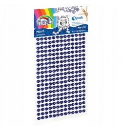 Αυτοκόλλητες πέρλες μπλε 5mm 260pcs