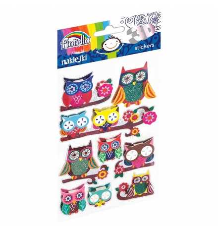 Craft Stickers 3D Owls