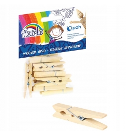 Wooden Pegs 48mm Set 12pcs