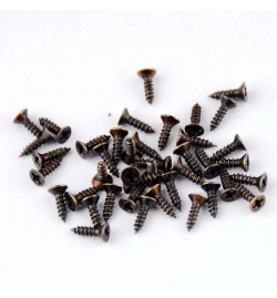 Screw 2x8mm Antique Bronze