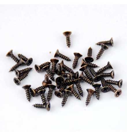 Screw 2x8mm Antique Bronze