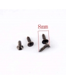 Screw 2x8mm Antique Bronze