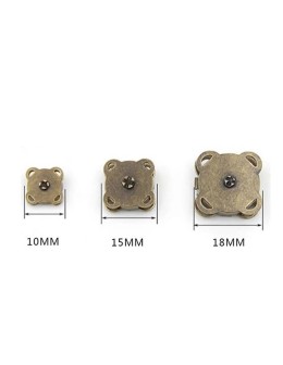 Κoύμπωμα μεταλλικό με μαγνήτη για τσάντα 10mm