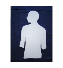 Polystyrene Torso Flat 60x35x3cm