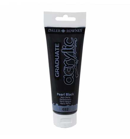 Ακρυλική μπογιά Graduate 120ml - Μαύρο (Περλέ)