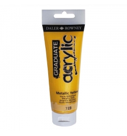 Acrylic Paint Graduate 120ml - Metallic Yellow