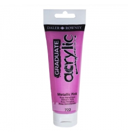 Acrylic Paint Graduate 120ml - Metallic Pink