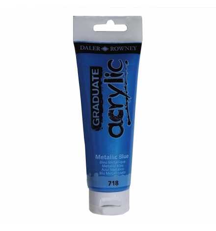 Acrylic Paint Graduate 120ml - Metallic Blue