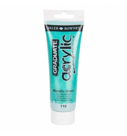 Acrylic Paint Graduate 120ml - Metallic Green