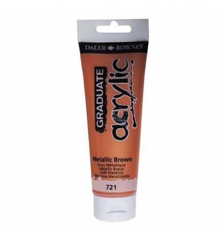 Acrylic Paint Graduate 120ml - Metallic Brown