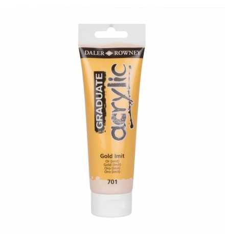 Acrylic Paint Graduate 120ml - Gold Imit