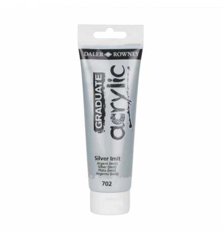 Acrylic Paint Graduate 120ml - Silver Imit
