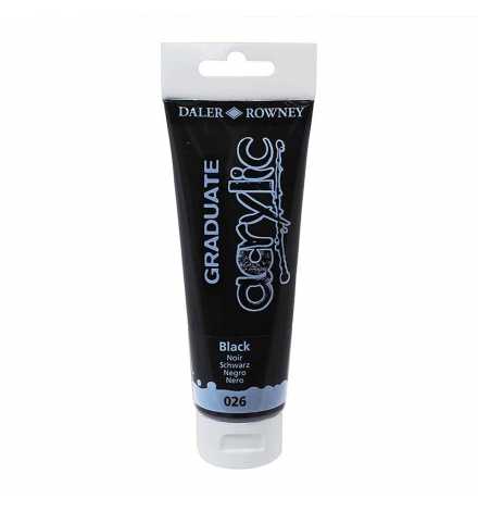 Ακρυλική μπογιά Graduate 120ml - Μαύρο (Black)