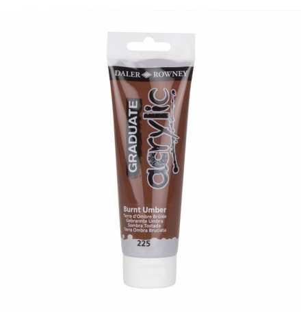 Acrylic Paint Graduate 120ml - Burnt Umber