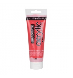 Acrylic Paint Graduate 120ml - Cadmium Red Deep