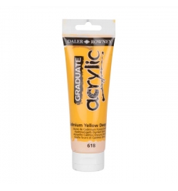 Acrylic Paint Graduate 120ml - Cadmium Yellow Deep