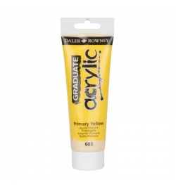 Acrylic Paint Graduate 120ml - Primary Yellow