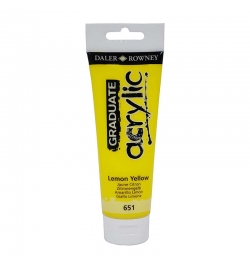 Acrylic Paint Graduate 120ml - Lemon Yellow