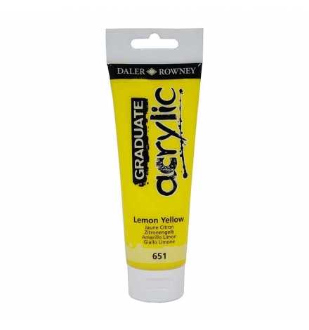 Acrylic Paint Graduate 120ml - Lemon Yellow