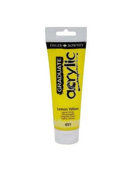 Acrylic Paint Graduate 120ml - Lemon Yellow