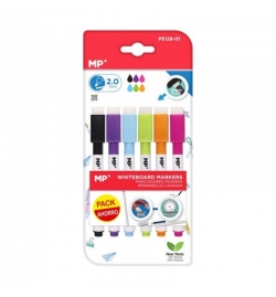 Whiteboard Markers with sponge 6 Pastel Colors MP