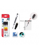 Whiteboard Markers with sponge 3pcs Black MP