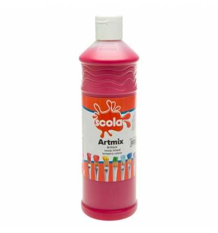 Μπογιά Tempera Artmix 600ml - Κόκκινο (Bright)