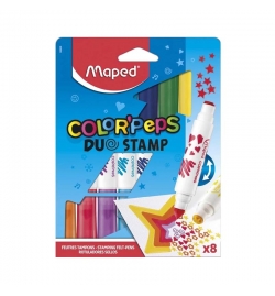 Markers Colorpeps Duo Stamp Set 8pcs Maped