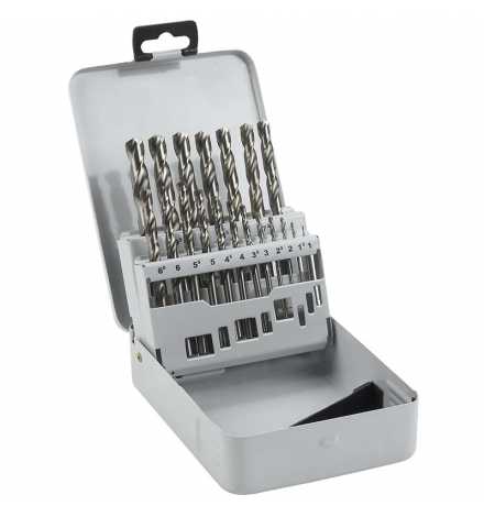 Twist Drill Set 19pcs 1-10mm - Crownman