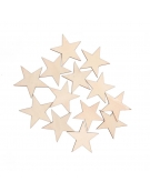 Wooden Star 6cm x 2mm
