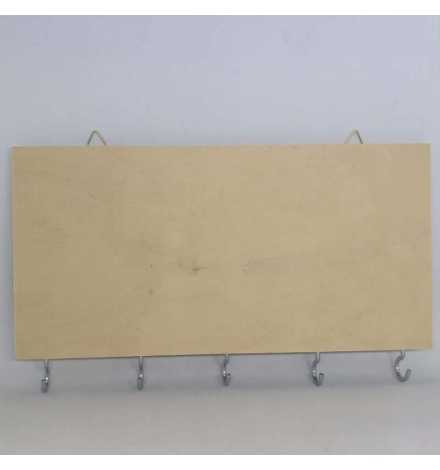 Ξύλινο Κρεμασταράκι πενταπλό 30x15x1cm
