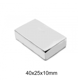 Neodymium Magnet 40x25x10mm