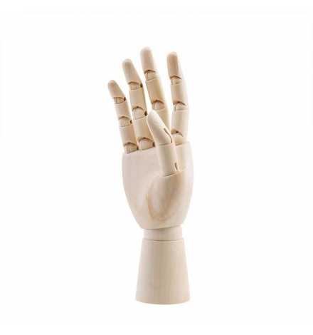 Wooden Right Hand Mannequin (10") 25cm