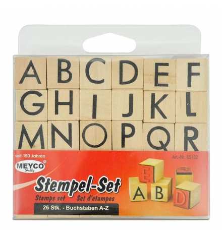 Stamp Set Letters 10mm 26pcs - Meyco