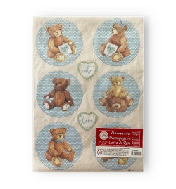 Ριζόχαρτο A4: "DayDream rounds bear blue"