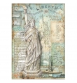 Ριζόχαρτο A4: "Sir Vagabond Aviator Statue of Liberty"