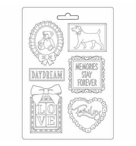 Soft Maxi Mould 21x29cm "DayDream frame and quotes" - Stamperia