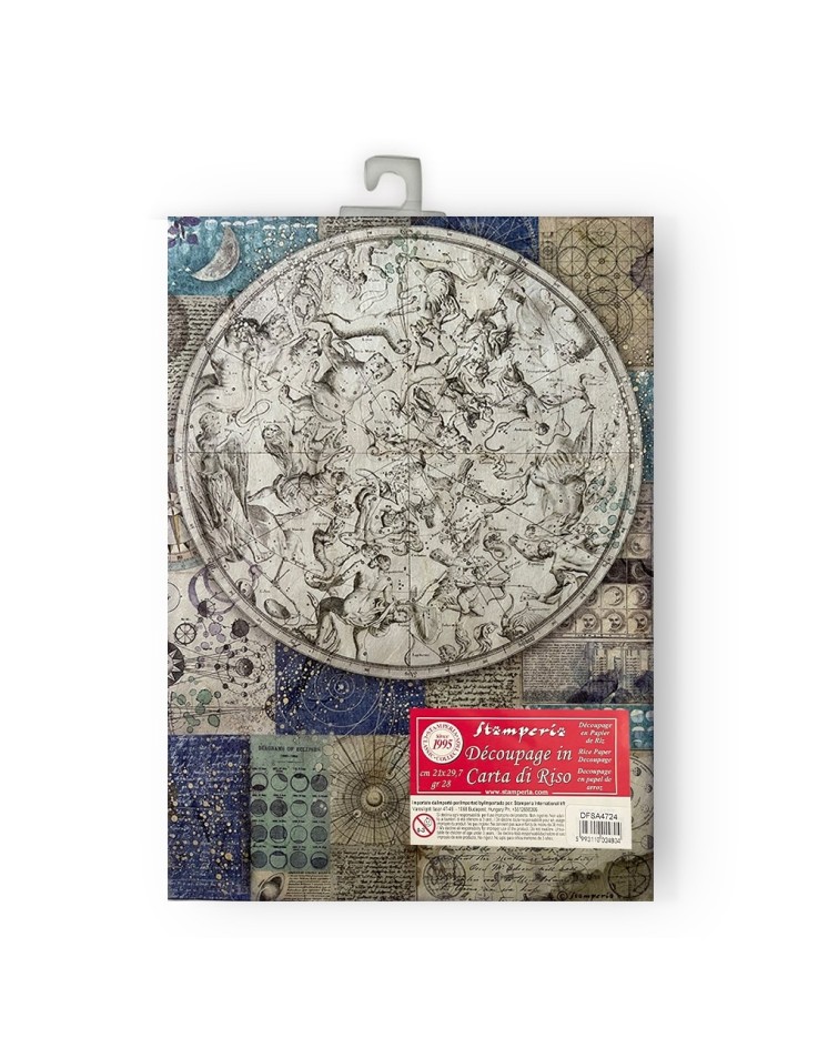 Ricepaper A4: "Cosmos Infinity Zodiac"
