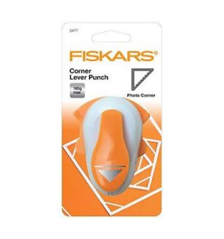 Paper Punch Lever Photo Corner 25mm Fiskars