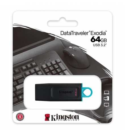 USB 3.2 Memory Stick 64GB Data Travel Exodia - Kingston