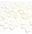 Ψηφίδες γυάλινες 10x10mm 200gr Άσπρο